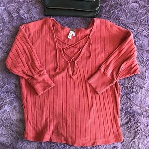 $89 Free People FAB 3/4 sleeve lightweight sweater